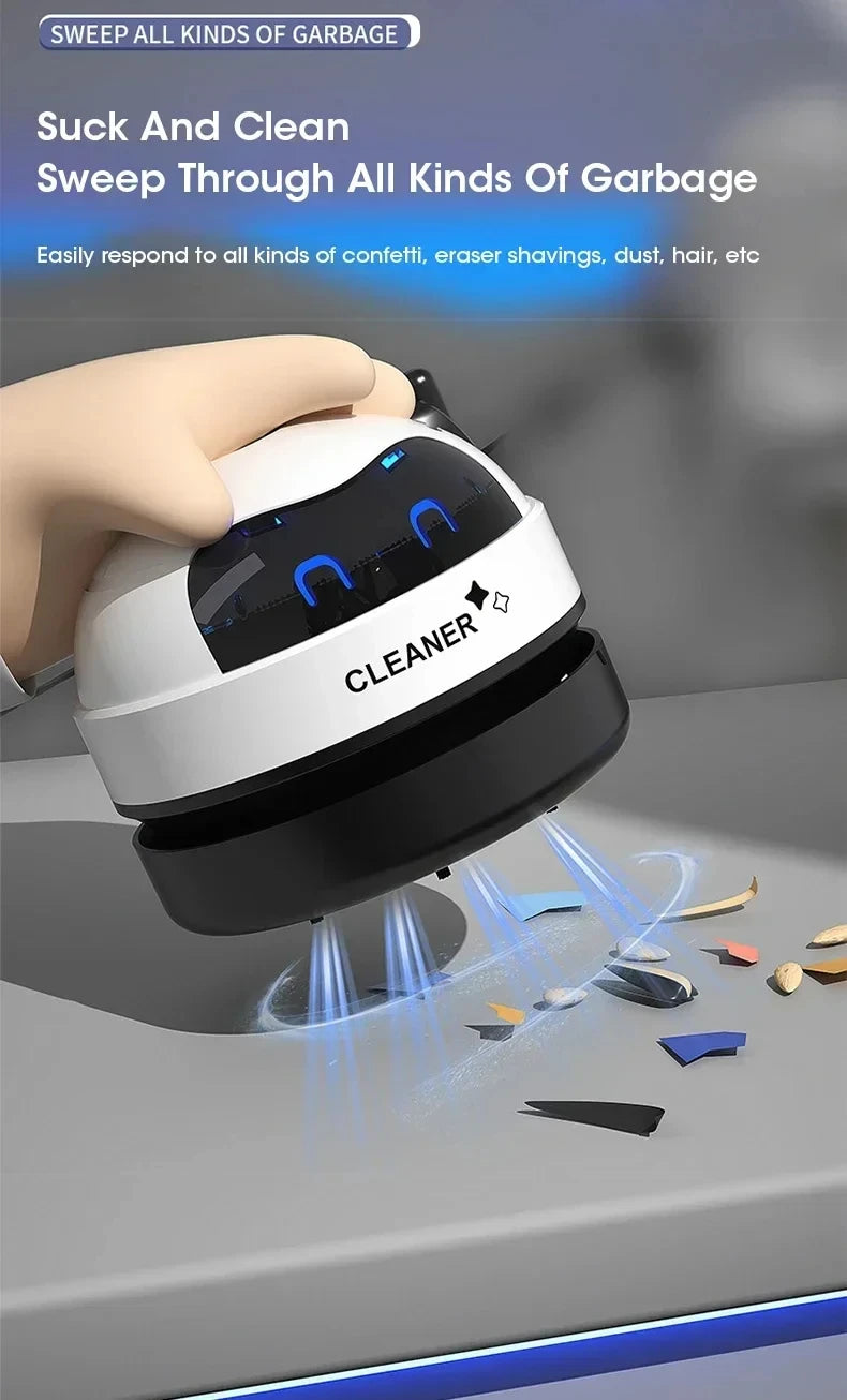 Mini Desktop Vacuum Cleaner – USB Powered 
